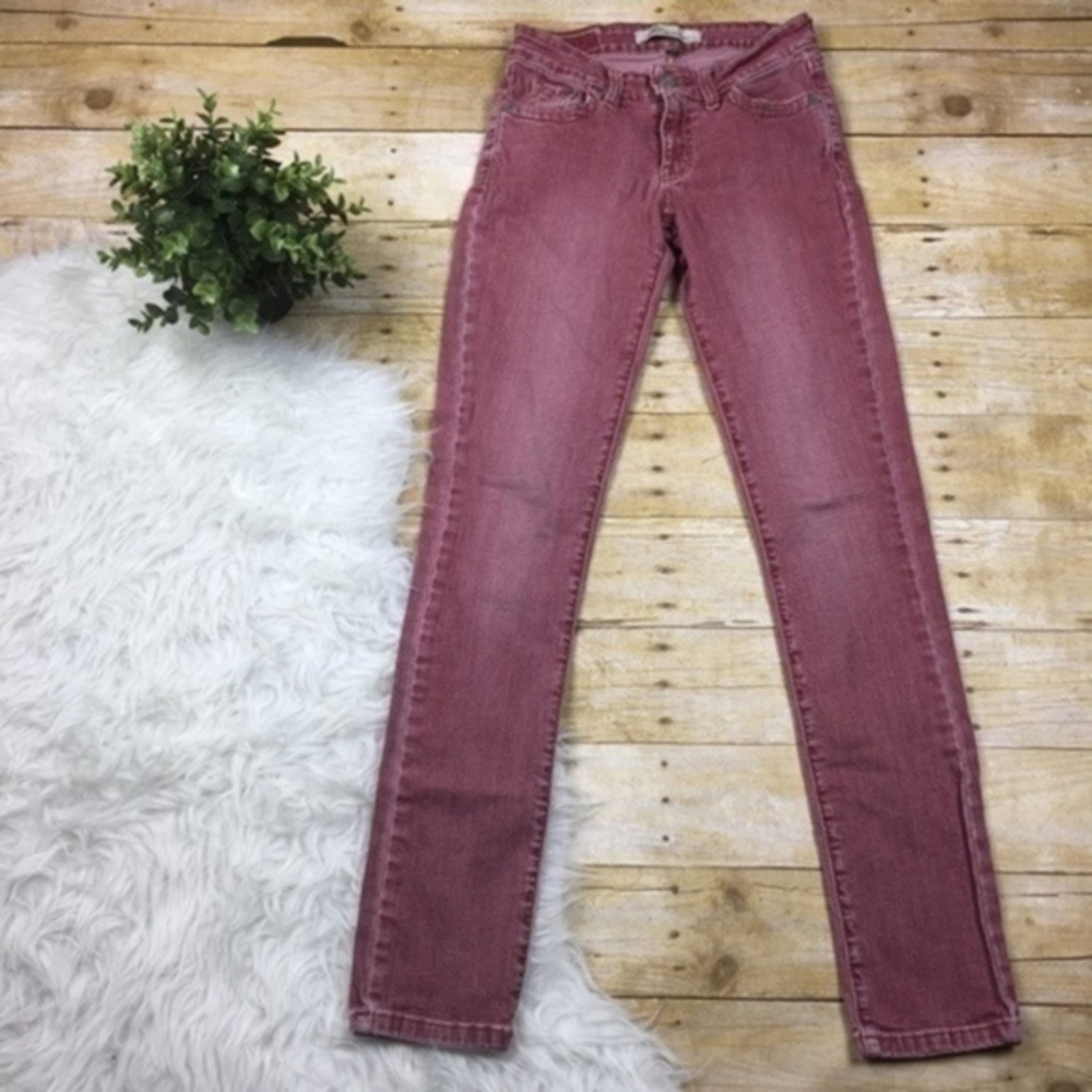 M2F‎ Stretchy Faded Red Skinny Jeans